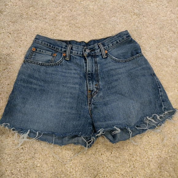 Levis's 569 cutoff high waist denim shorts W 31 - Picture 1 of 6